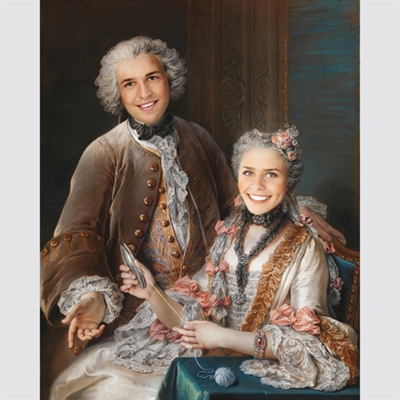 Personalized Masterpiece Mr. Jullienne and His Wife from Photos,by myDaVinci - myDaVinci